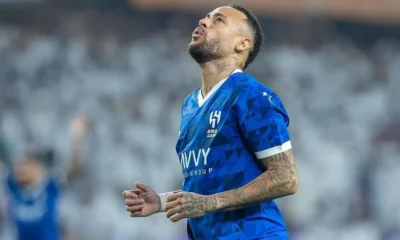 Neymar retorna na vitória, por 5 a 4, do Al-Hilal contra o Al-Ain • Divulgação / Al-Hilal