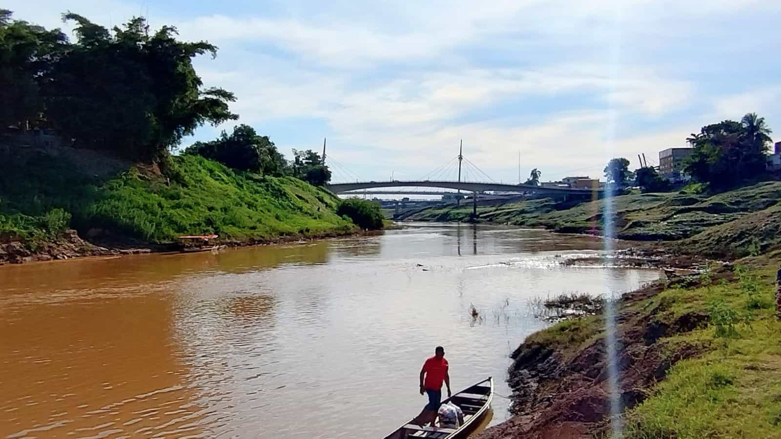 Rio Acre segue baixando o nível e registra 1,70m nesta terça-feira