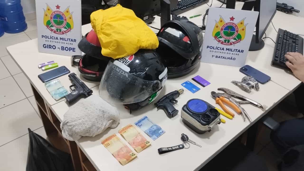 Polícia Militar prende casal de assaltantes no bairro Floresta