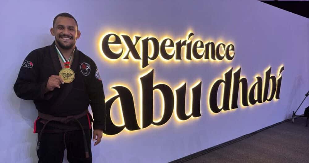 Com o apoio do governo, acreano Wendell Barbosa é bicampeão mundial em Jiu-Jítsu, em Abudhabi, nos Emirados Árabes Unidos. Foto: cedida