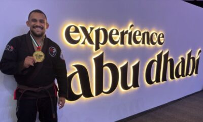 Com o apoio do governo, acreano Wendell Barbosa é bicampeão mundial em Jiu-Jítsu, em Abudhabi, nos Emirados Árabes Unidos. Foto: cedida