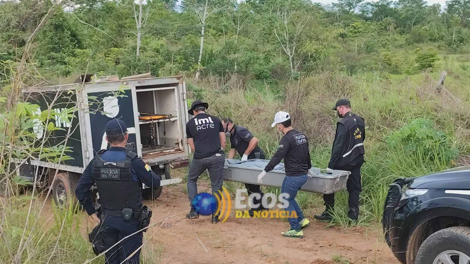 Corpo de dependente químico é encontrado amordaçado, amarrado e com marcas de tiros em Rio Branco