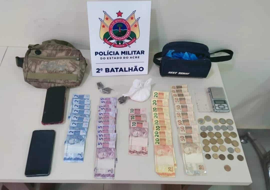 Polícia Militar prende homem por tráfico de drogas no bairro Quinze