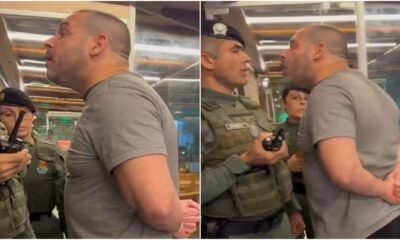 Delegado Igor Vasconcelos Fernandes foi detido por desacato — Foto: Reprodução