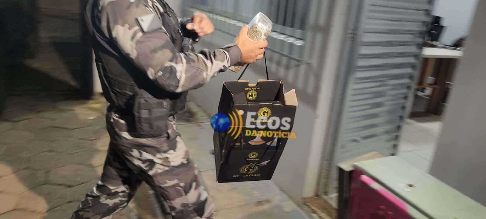 BOPE apreende mais de 1 kg de maconha na estrada do Calafate