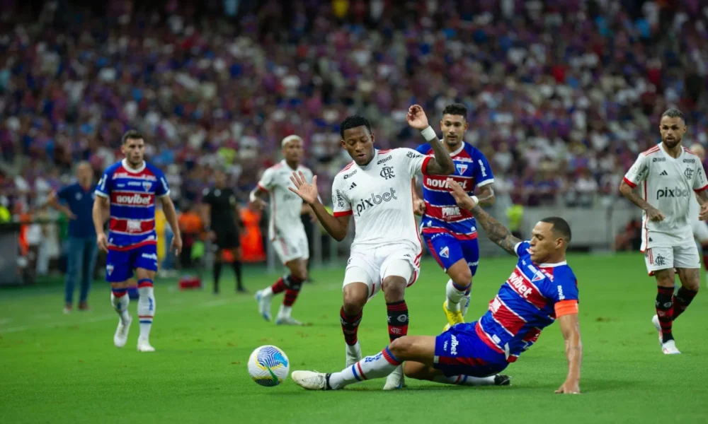 Fortaleza e Flamengo empataram no Castelão • Foto: MICHAEL DOUGLAS/W9 PRESS/ESTADÃO CONTEÚDO