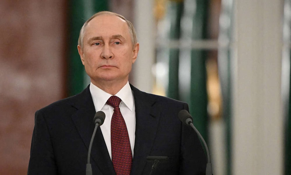 Presidente da Rússia, Vladimir Putin, durante entrevista coletiva em Moscou Presidente da Rússia, Vladimir Putin, durante entrevista coletiva em Moscou
22/12/2022 Sputnik/Sergey Guneev/Pool via REUTERS