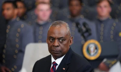 O secretário de Defesa dos EUA, Lloyd Austin, na Casa Branca, em Washington • REUTERS/Kevin Lamarque