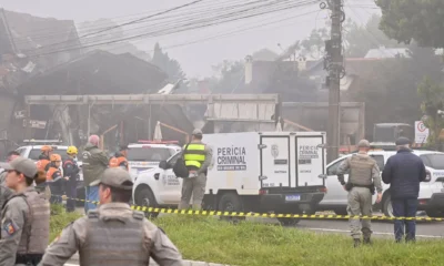 Acidente-em-Gramado-RS Avião que caiu em Gramado havia acabado de decolar na cidade de Canela; chovia e havia neblina na hora do acidente – 22/12/2024 (Eddy Castro/Estadão Conteúdo)