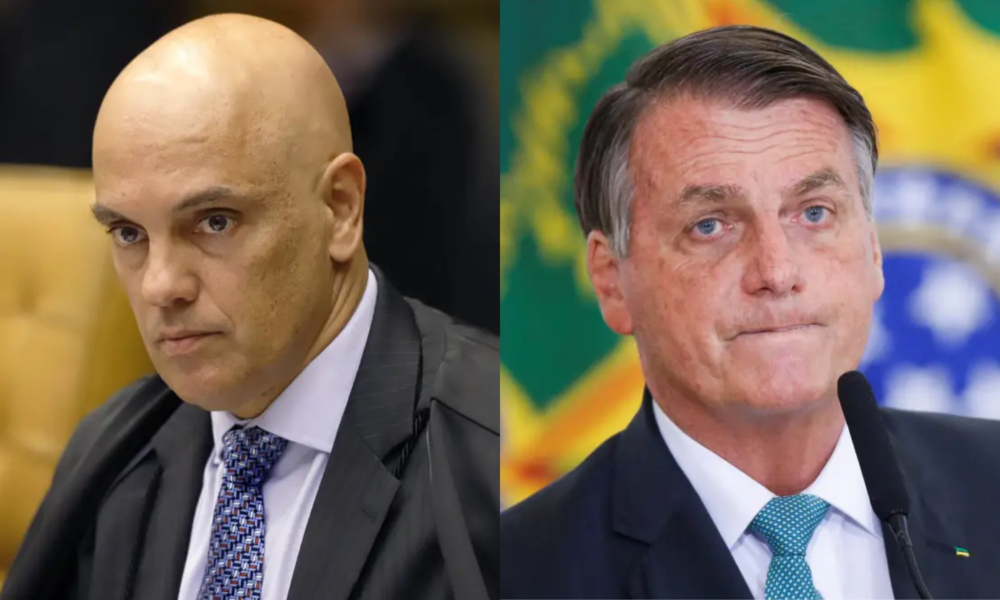 Barroso argumentou que a defesa de Bolsonaro não apresentou razões que justifiquem o impedimento de Moraes para atuar no inquérito • Rosinei Coutinho/SCO/STF e Adriano Machado/Reuters