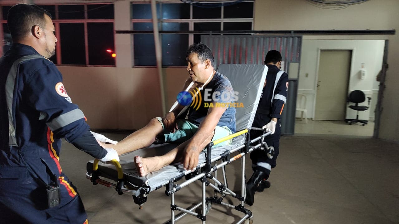 Motorista sofre fratura ao tentar regular freios de caminhão