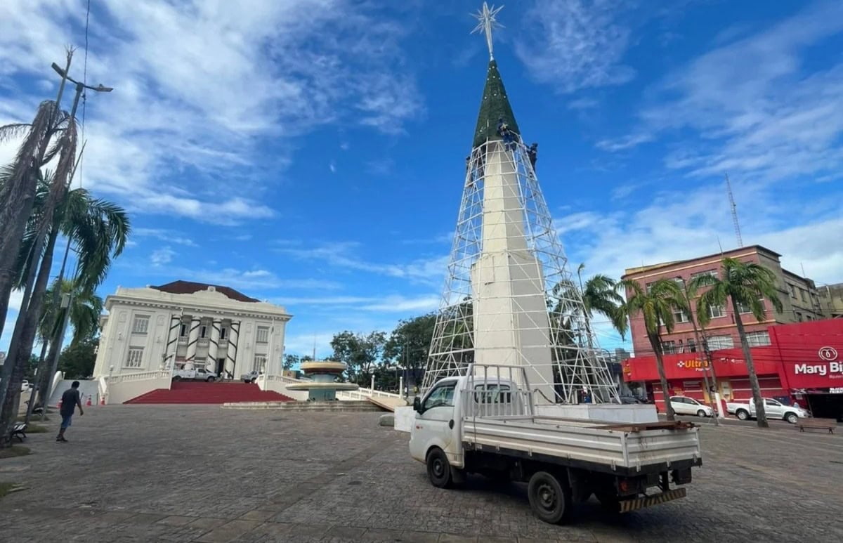 Iluminação do governo será inaugurada 9 dias antes do Natal em Rio Branco