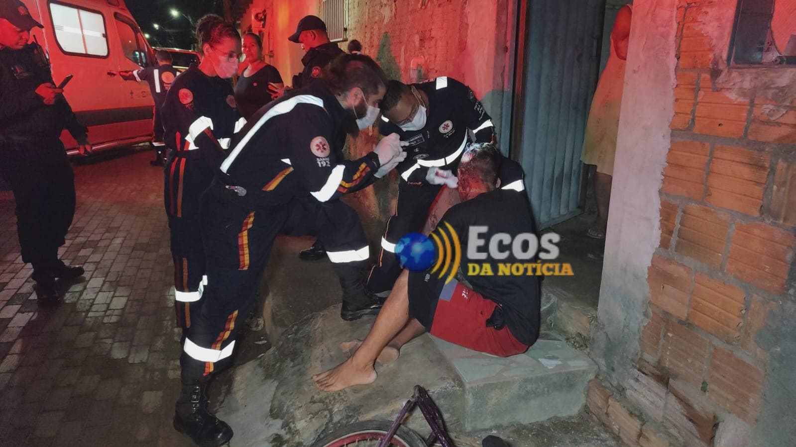 Homem é agredido com ripada na cabeça enquanto trafegava de bicicleta em Rio Branco