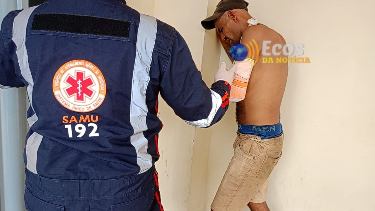 Assaltante é agredido a ripadas por populares em Rio Branco; bandido foi parar no Pronto-Socorro