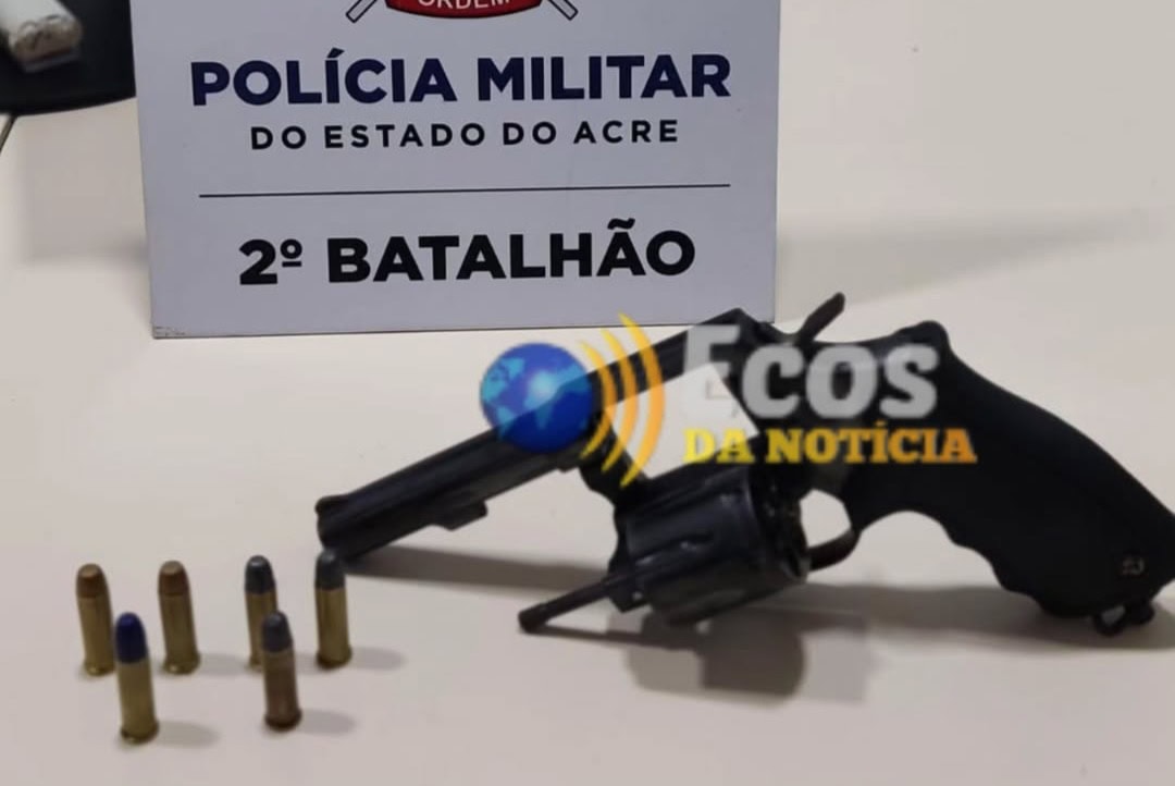 PM apreende arma de fogo furtada em Rondônia em operação no AC