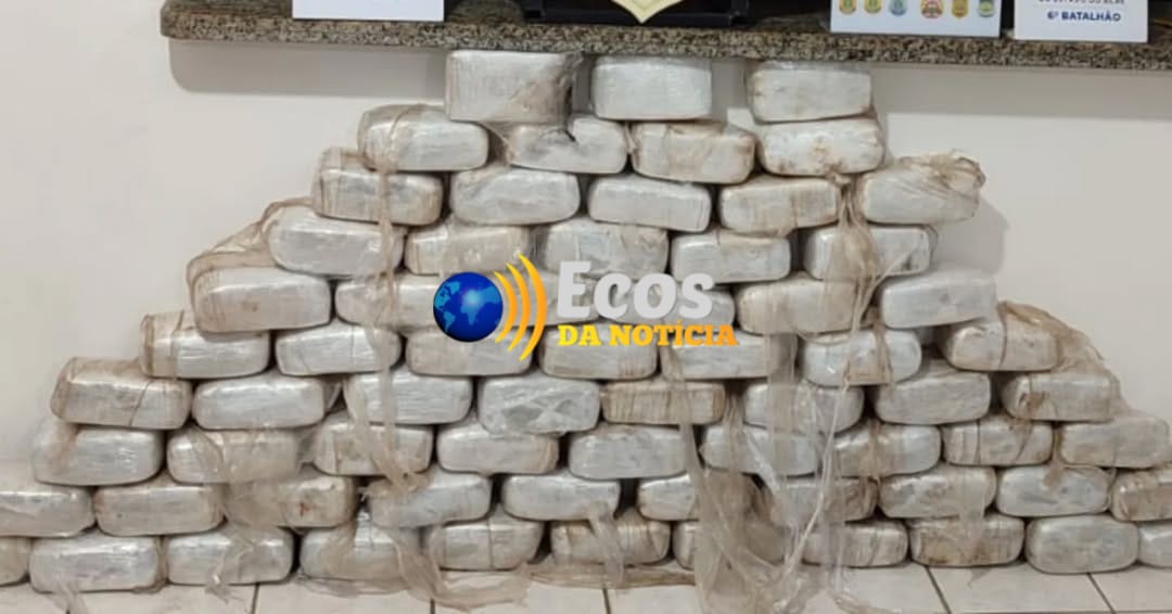 PM e forças de segurança apreendem 72 quilos de drogas em Cruzeiro do Sul