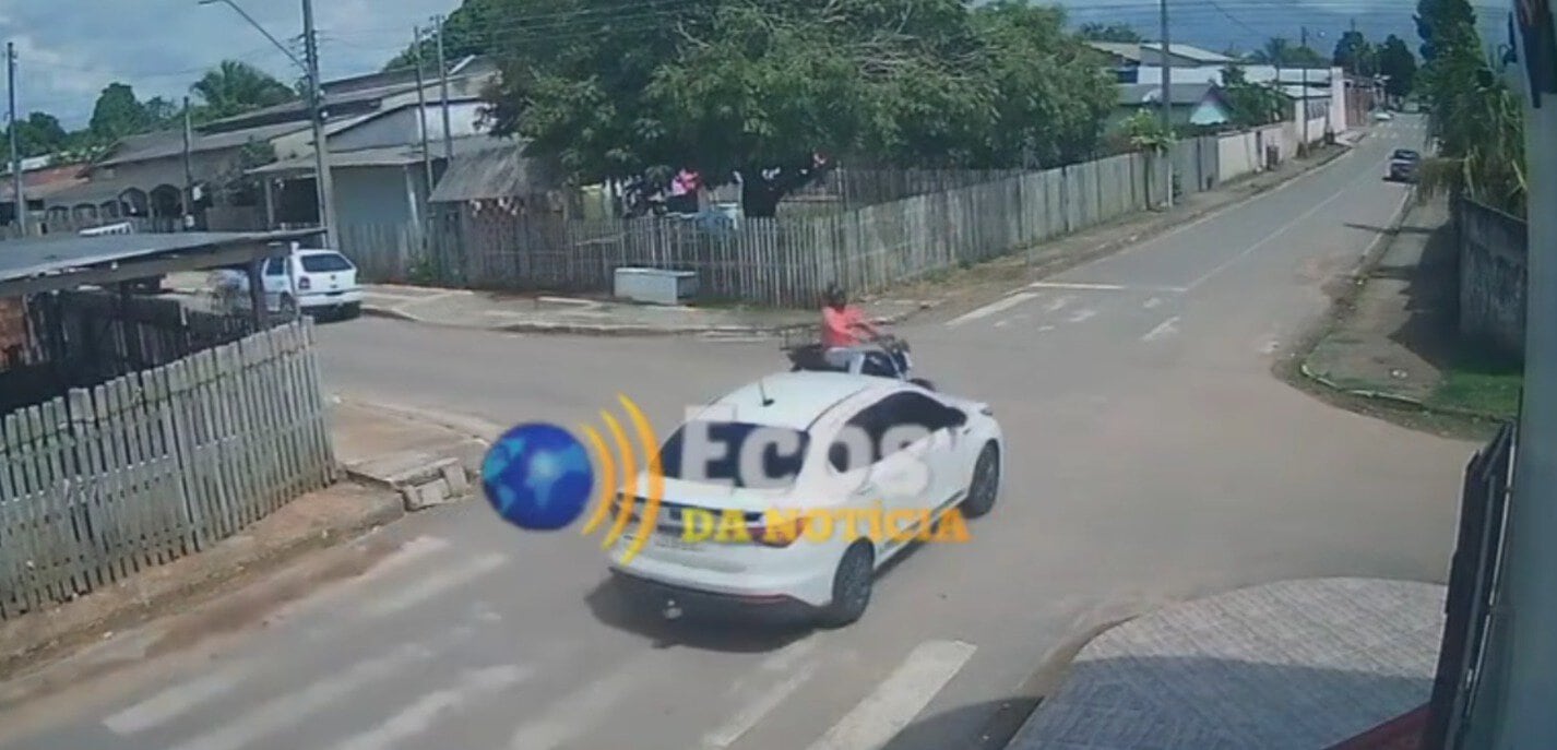 Motociclista fica ferido após acidente em Manoel Urbano