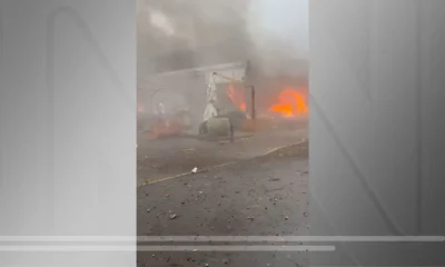 Avião cai em Gramado • Reprodução