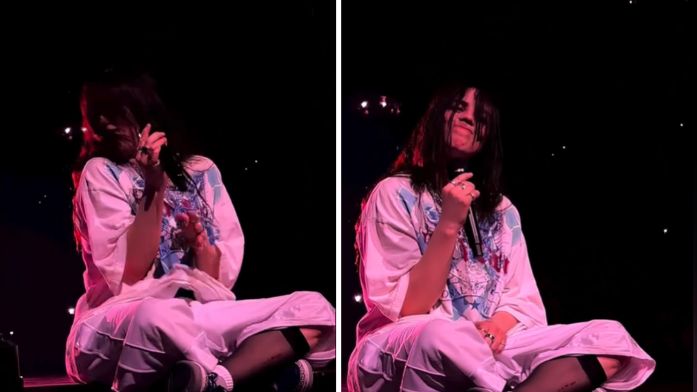 Billie Eilish é atingida no rosto por objeto durante show nos Estados Unidos; veja vídeo