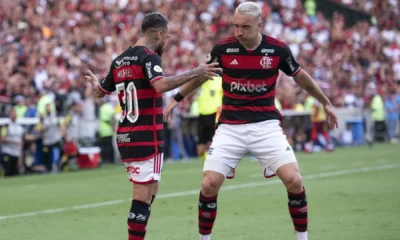 Michael e Léo Ortiz marcaram os gols do Flamengo sobre o Inter • DELMIRO JUNIOR/AGÊNCIA O DIA/AGÊNCIA O DIA/ESTADÃO CONTEÚDO