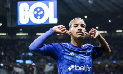 Matheus Pereira comemora gol do Cruzeiro • Foto: Gustavo Aleixo/ Cruzeiro