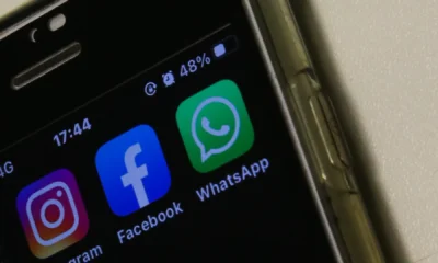 redes_sociais_instagram_facebook_whatsapp Logos do Instagram, Facebook e WhatsApp • Marcello Casal Jr./Agência Brasil