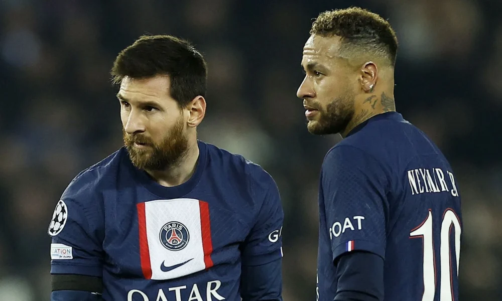 Messi e Neymar jogaram dois anos juntos no Paris Saint-Germain • 14/02/2023REUTERS/Christian Hartmann