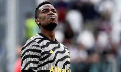 Paul Pogba em jogo da Juventus contra Cremonese • 14/5/2023 REUTERS/Massimo Pinca