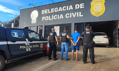 Homem de 30 anos é preso com arma ilegal, munições e maconha. Foto: cedida