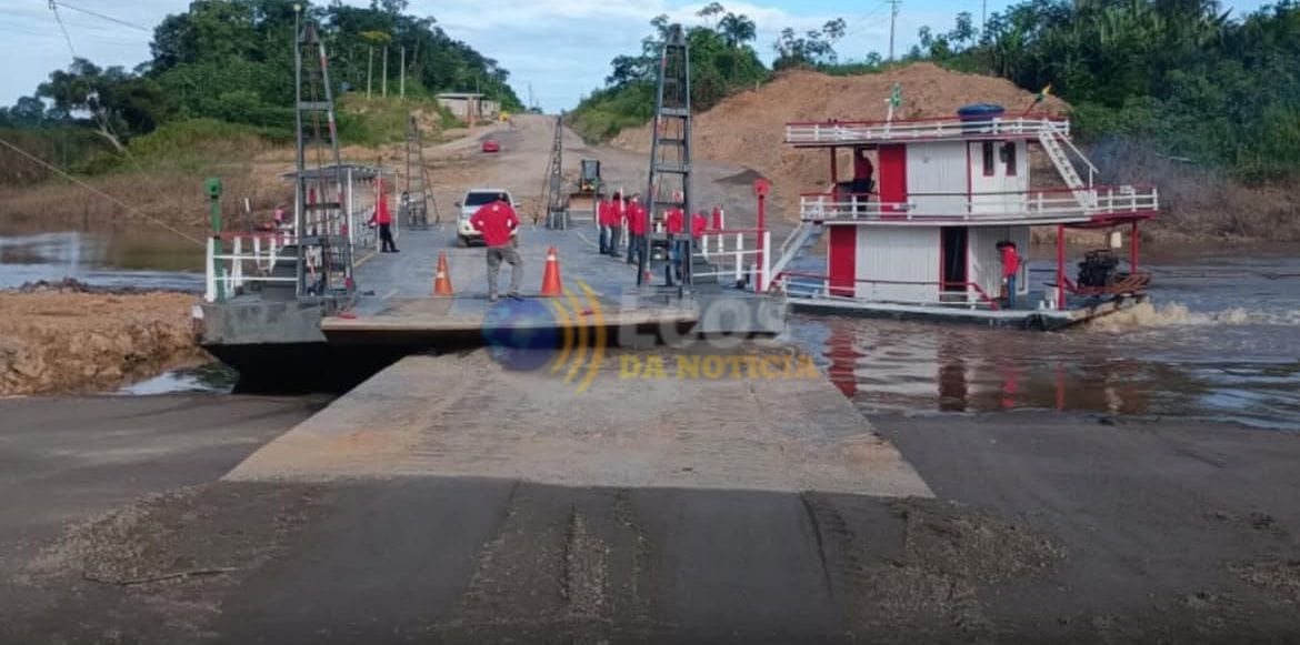 Embarcação afunda ao colidir com balsa na ponte do Caeté, uma pessoa está desaparecida