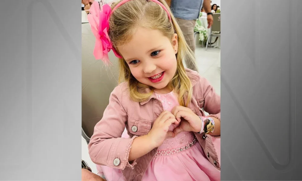 A menina Soraia Schmidt, de 4 anos, foi morta a facadas em Santa Catarina; polícia apura se irmã teve um surto psicótico antes do crime • Reprodução/redes sociais
