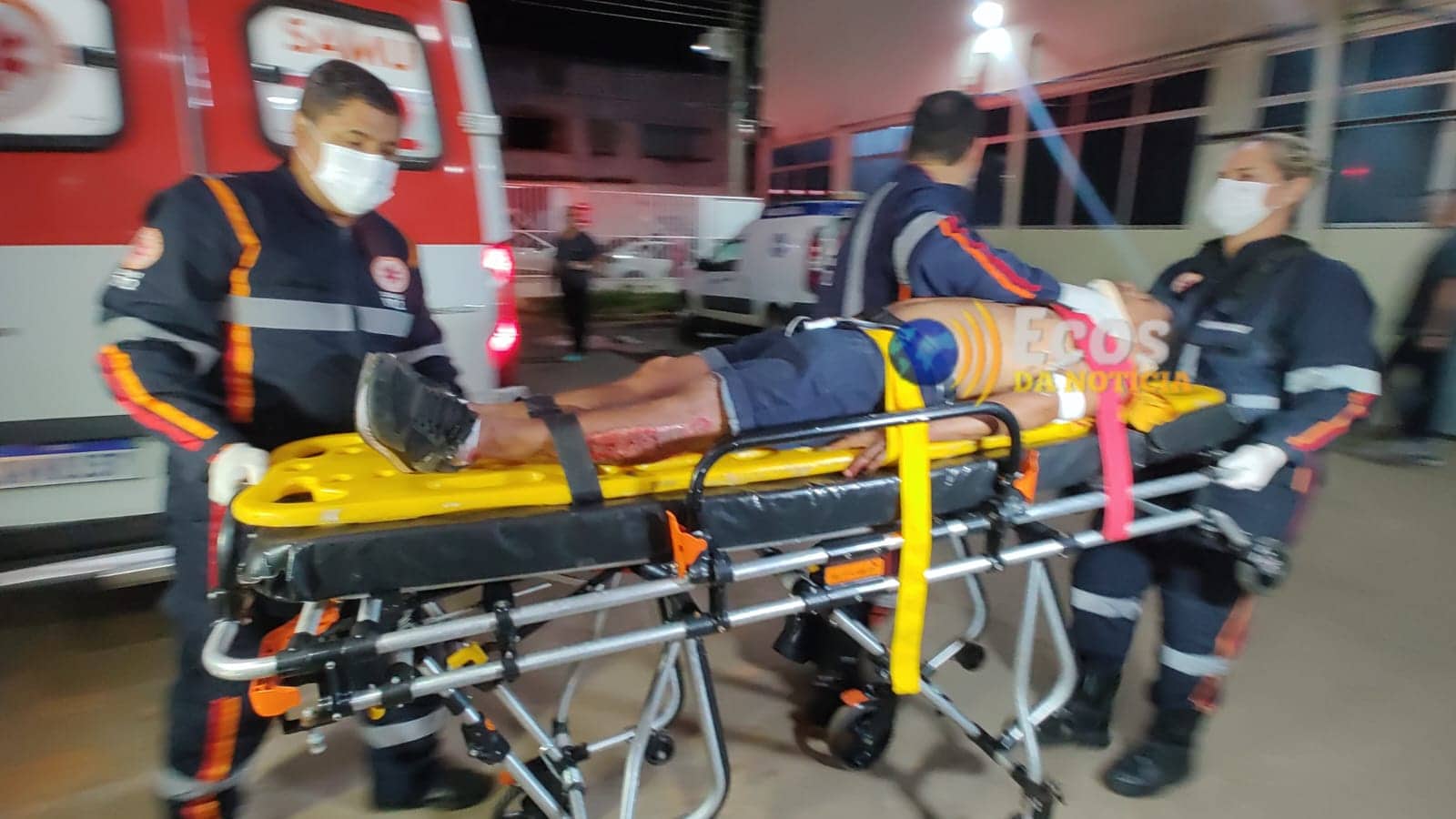 Em Rio Branco, homem sofre queda de motocicleta e é levado ao PS com afundamento de crânio