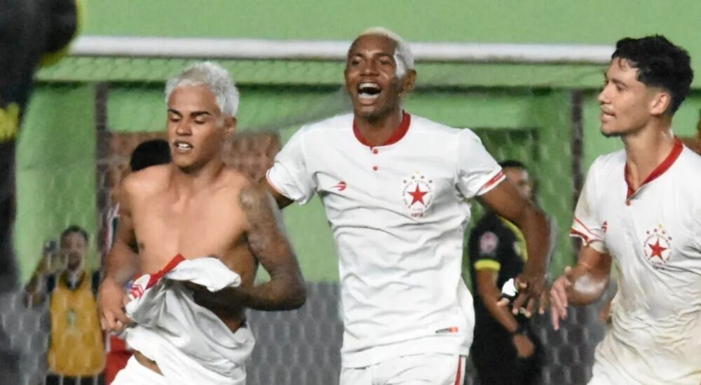 Com Kikinha inspirado, o Rio Branco atropelou o Santa Cruz, no 1º turno do Sub-20, na temporada 2024. Foto/Manoel Façanha