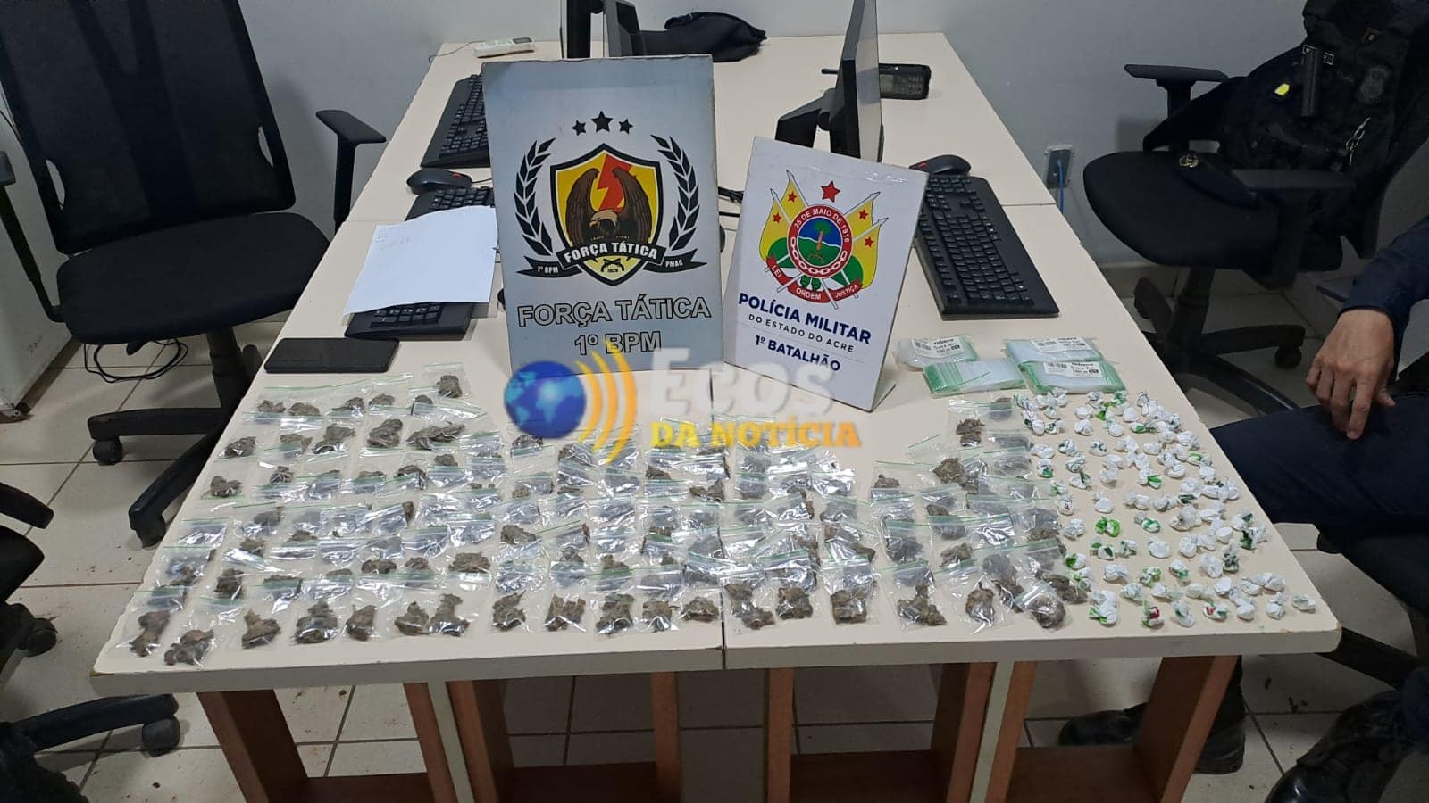 Força Tática prende traficante de drogas na Baixada da Habitasa