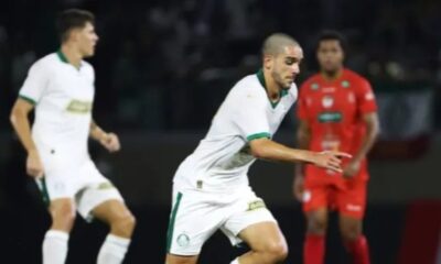 Figueiredo em ação pelo Palmeiras pela Copinha (Foto: Fabio Menotti/Palmeiras)