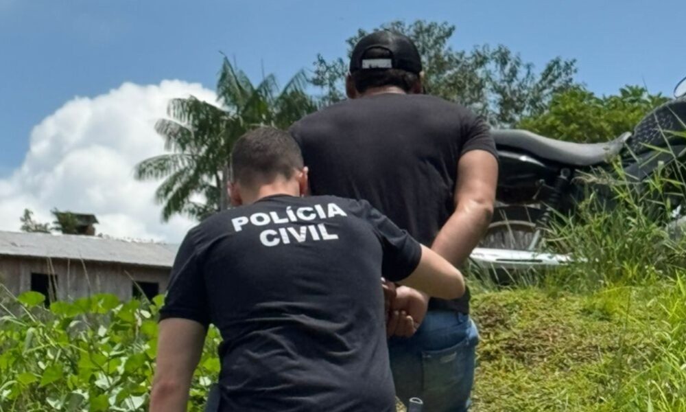 Acusado de violar medida protetiva de urgência é detido pela Polícia Civil; vítima é protegida pela Lei Maria da Penha. Foto: cedida.