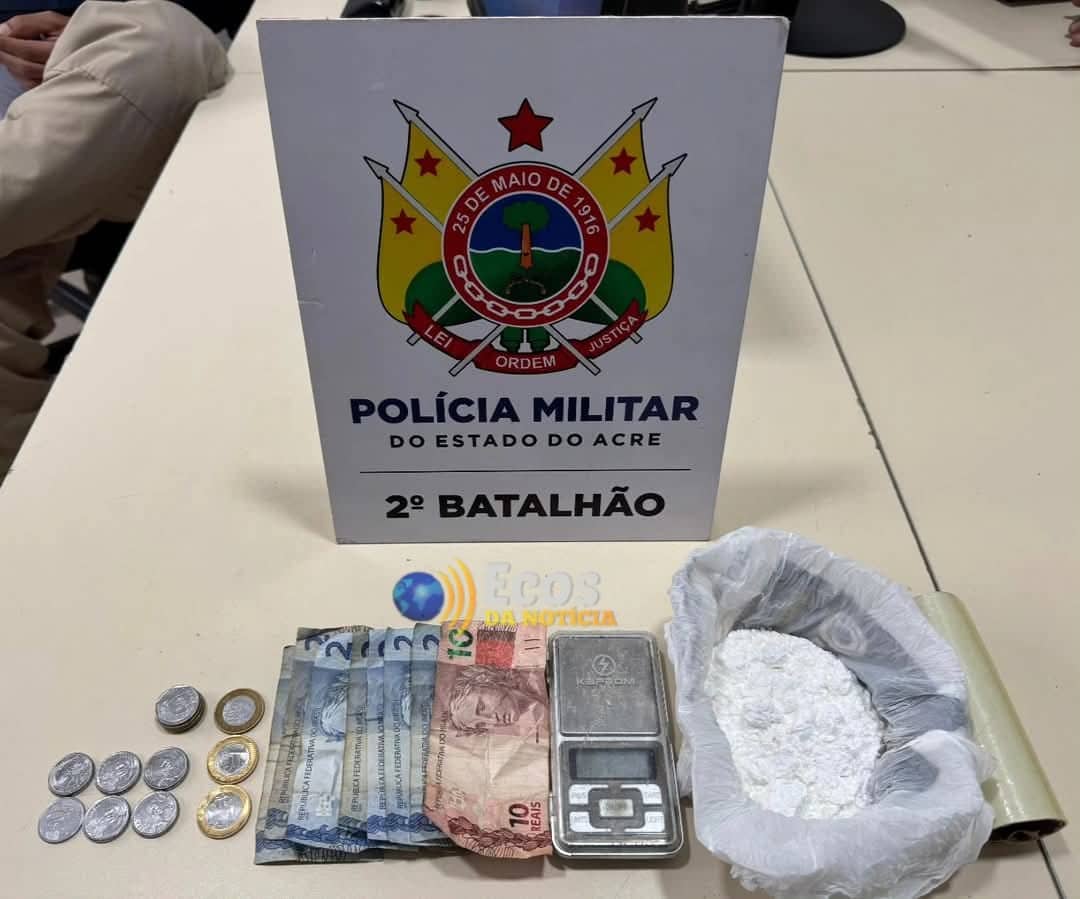 Polícia Militar prende foragido em flagrante por tráfico de drogas no bairro Cidade Nova