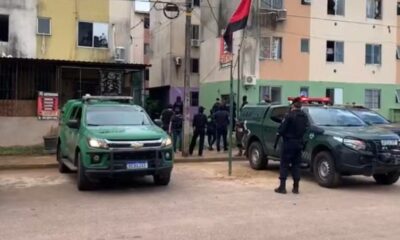 Operação da PM no residencial Orgulho do Madeira em Porto Velho — Foto: Reprodução