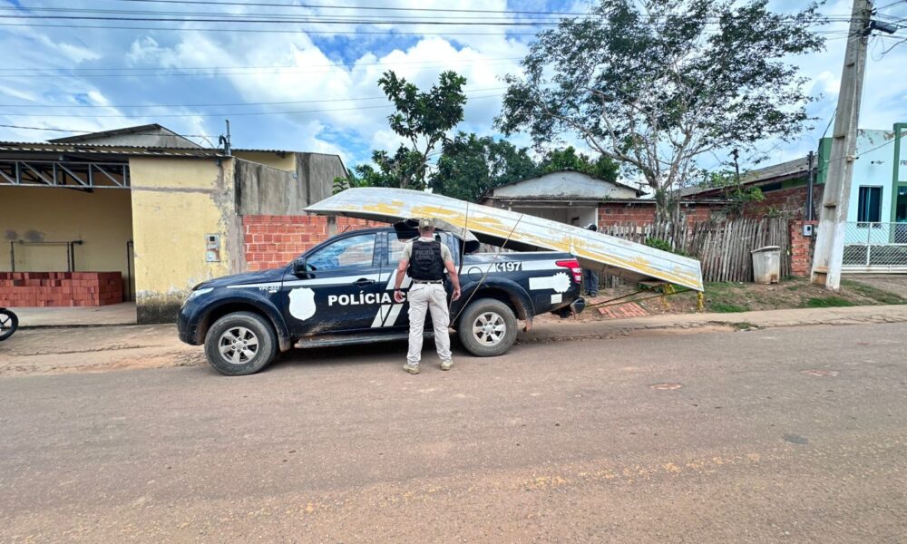 Barco furtado é localizado após trabalho investigativo no Bujari. Foto: cedida.