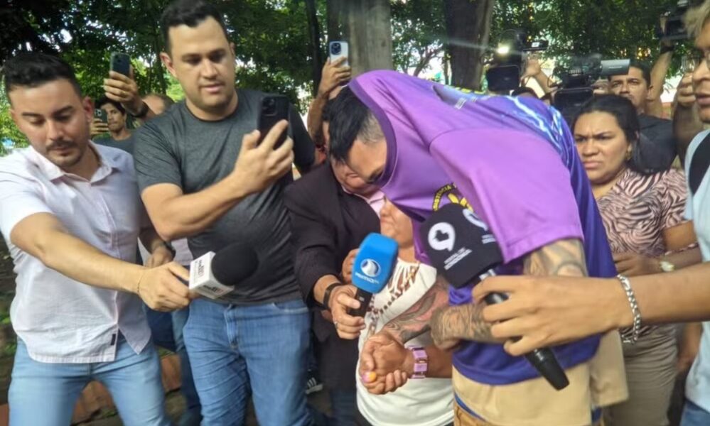 WhatsApp Image 2025-01-18 at 11.02.25 Suspeito de integrar Comando Vermelho se entrega à polícia — Foto: Mateus Santos/g1