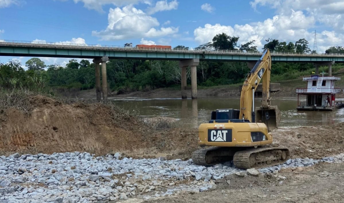 Dnit prolonga rampas da travessia do rio Caeté e monitora ponte