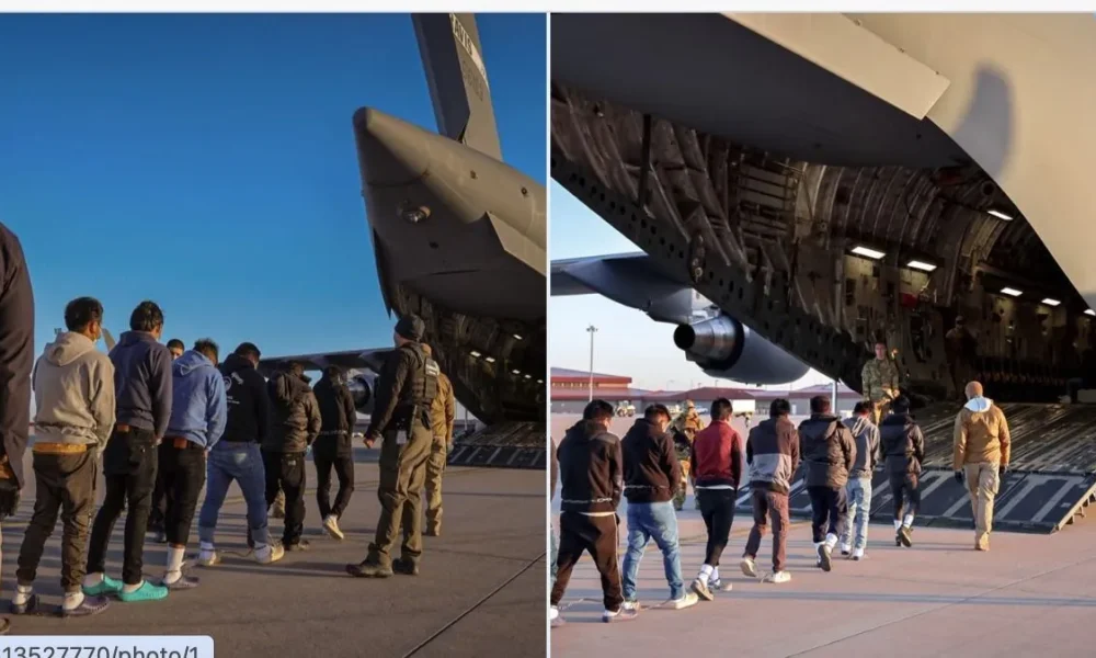 Imigrantes deportados dos EUA. • Redes Sociais