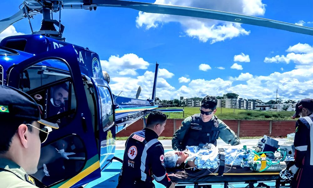 Resgate contou com apoio médico do Samu, graças ao convênio firmado entre Sejusp e Sesascre. Foto: Ascom/Sejusp