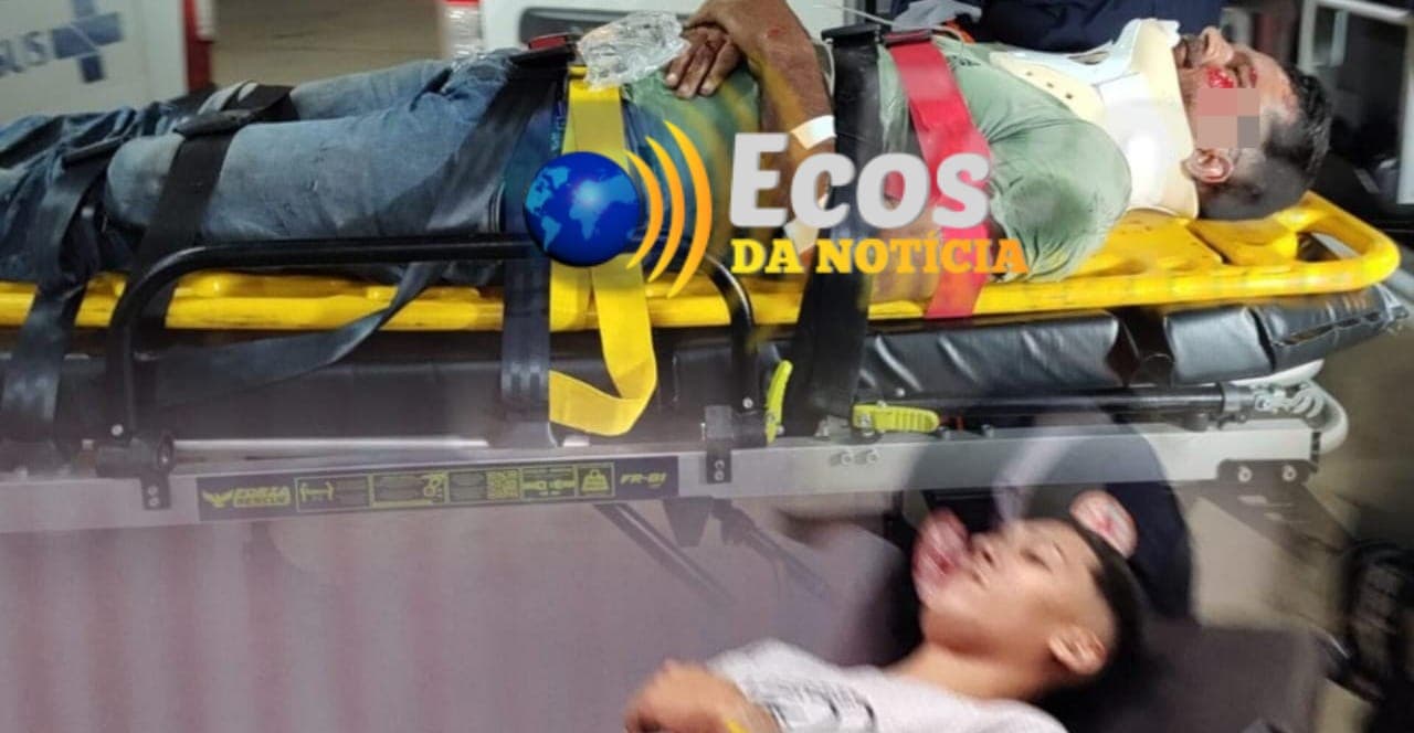 No Acre, motociclista e pedestre ficam feridos após atropelamento