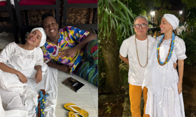 Anitta postou fotos mostrando seu dia em um terreiro de Candomblé • Instagram/Anitta