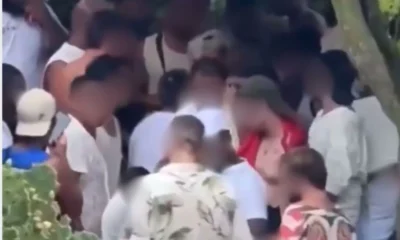 Cenas de sexo coletivo da Pedra do Arpoador, no Rio, viralizaram nas redes sociais e são investigadas pela polícia • Reprodução