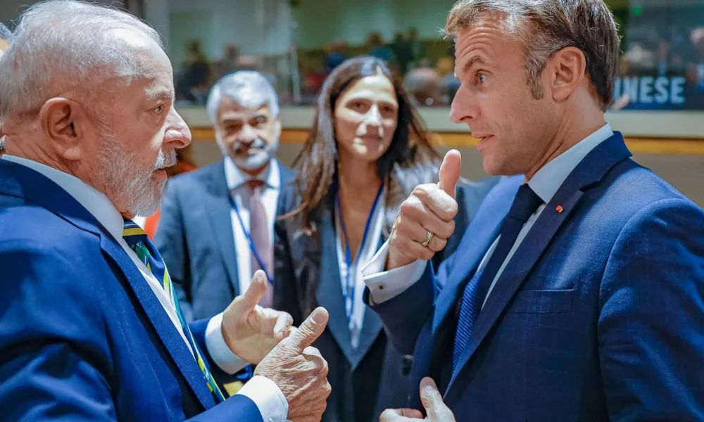 lula-macron Luiz Inácio Lula da Silva e o presidente da França, Emmanuel Macron (Foto: Ricardo Stuckert/PR)