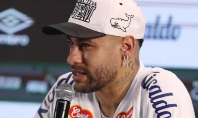 Neymar na Vila Belmiro - Santos, Brasil - 31 de janeiro de 2025 (Foto: REUTERS/Carla Carniel)