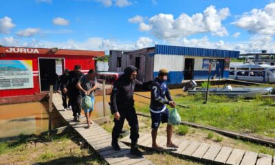 Após a audiência de custódia para averiguar as circunstâncias das prisões, os custodiados foram encaminhados ao presídio Manoel Neri. Foto: cedida.