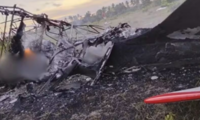 Queda de avião de pequeno porte no Sul da Bahia (Foto: Reprodução/Rádio Itatiaia)